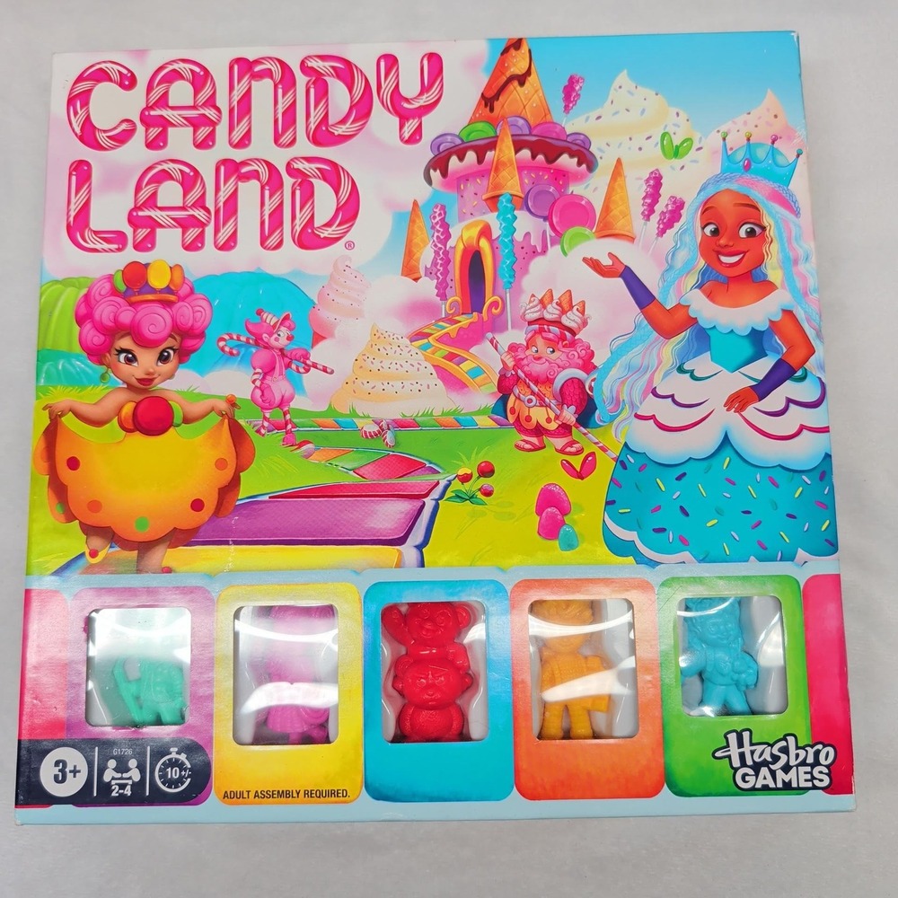 Hasbro Games Candy Land Board Game G1726 Colorful Preschool Race Game Ages 3+